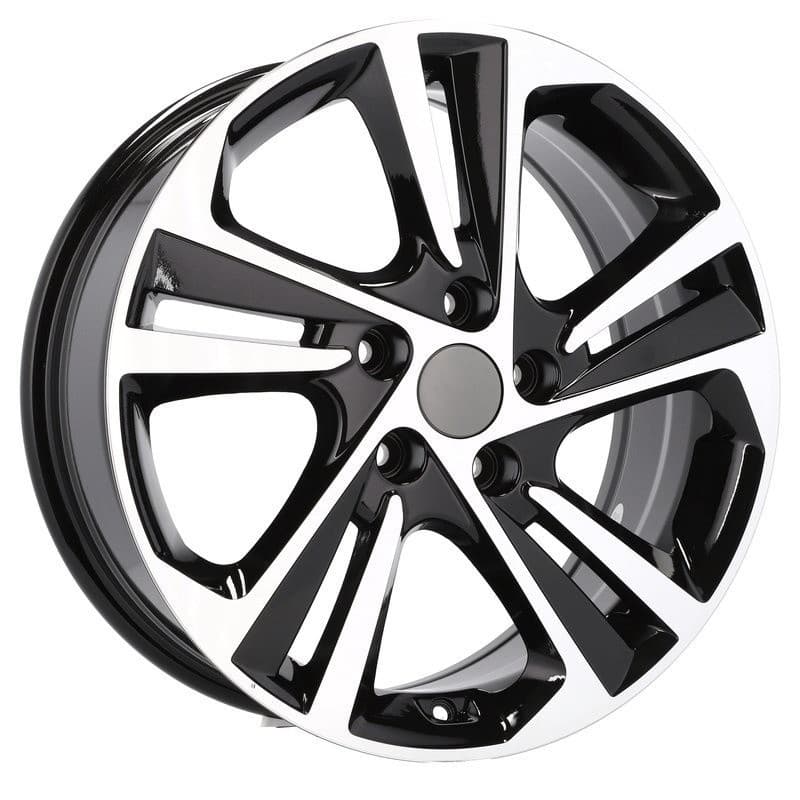 4 jantes 6.0 15 5x114.3 design hyundai noir brillant