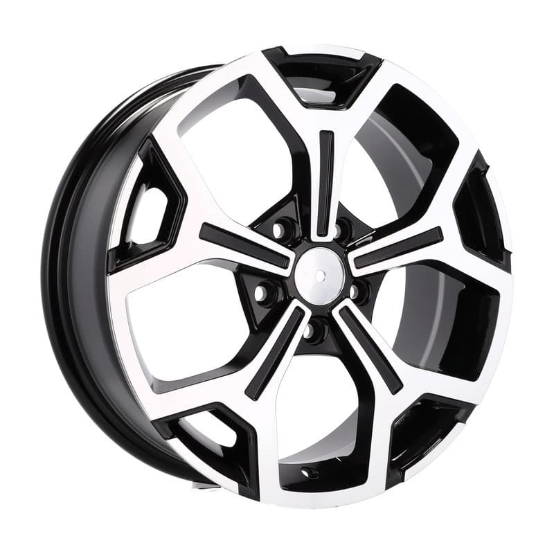 4 jantes 6.5 17 5x114.3 design dacia noir brillant