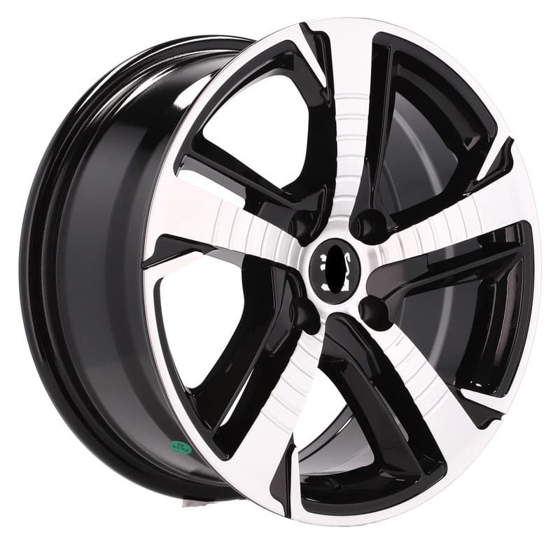 4 jantes 7.0 16 4x108 design peugeot noir brillant