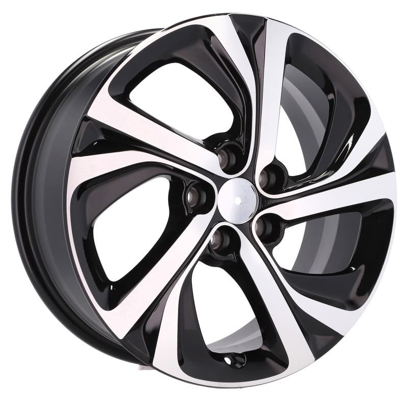 4 jantes 7.0 17 5x108 design citroen noir brillant