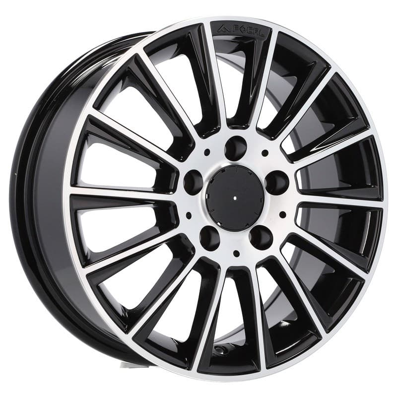 4 jantes 7.0 16 5x112 design mercedes noir brillant