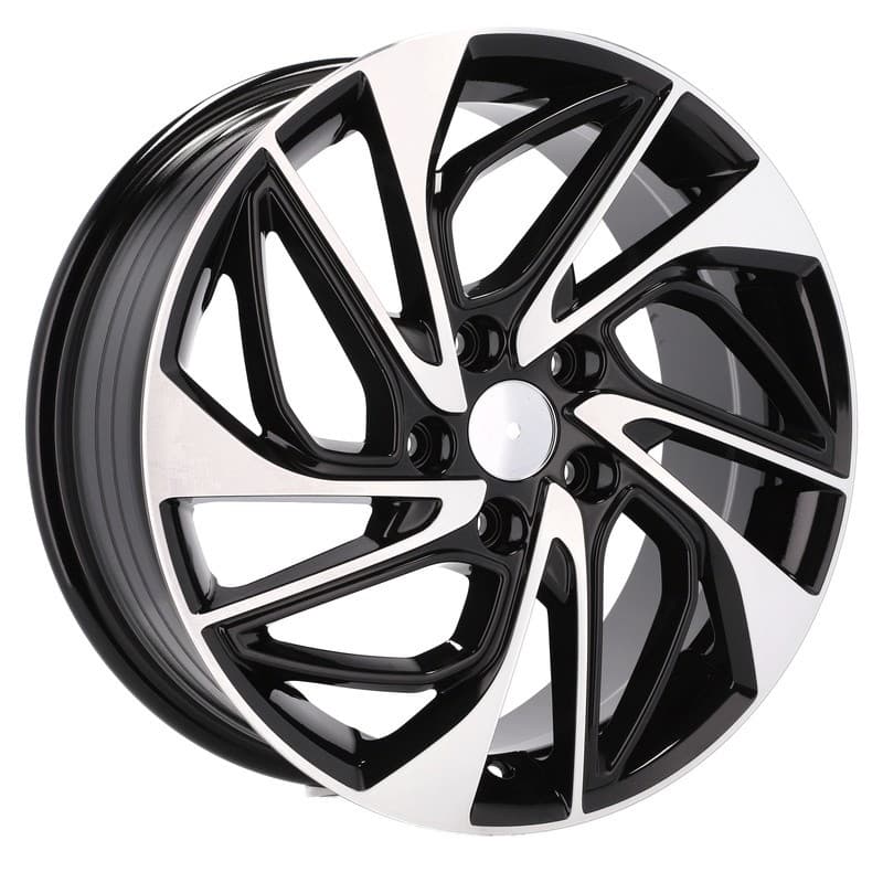 4 jantes 7.5 18 5x114.3 design hyundai noir brillant