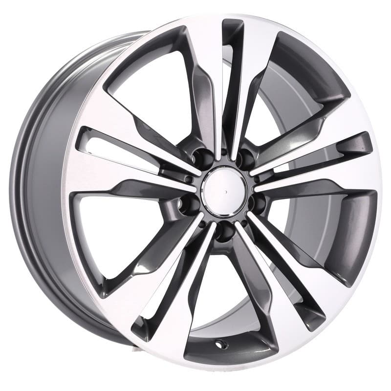 4 jantes 7.5 17 5x112 design mercedes gris brillant