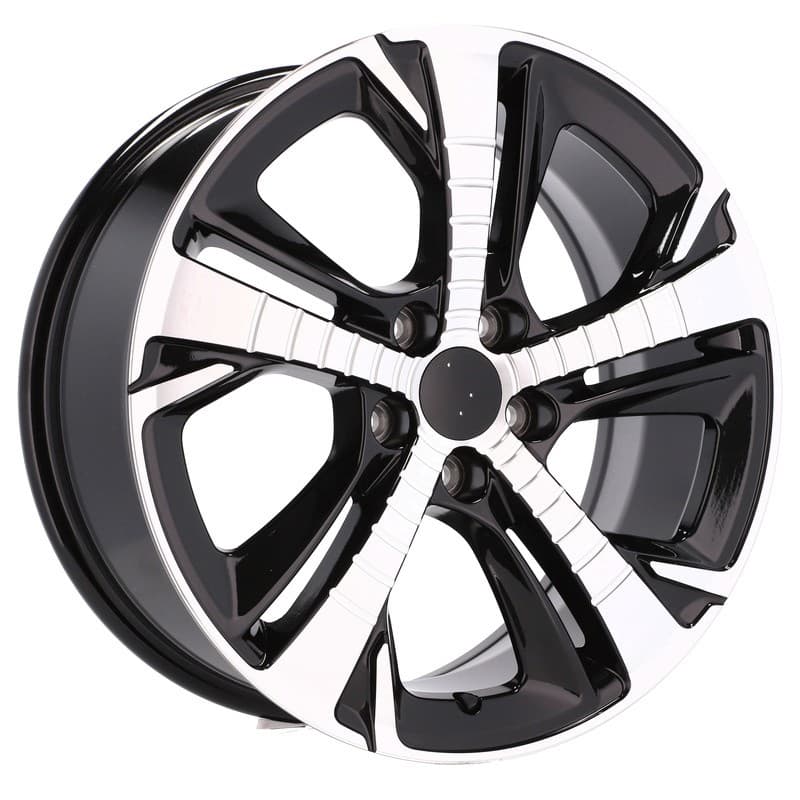 4 jantes 7.5 17 5x108 design peugeot noir brillant