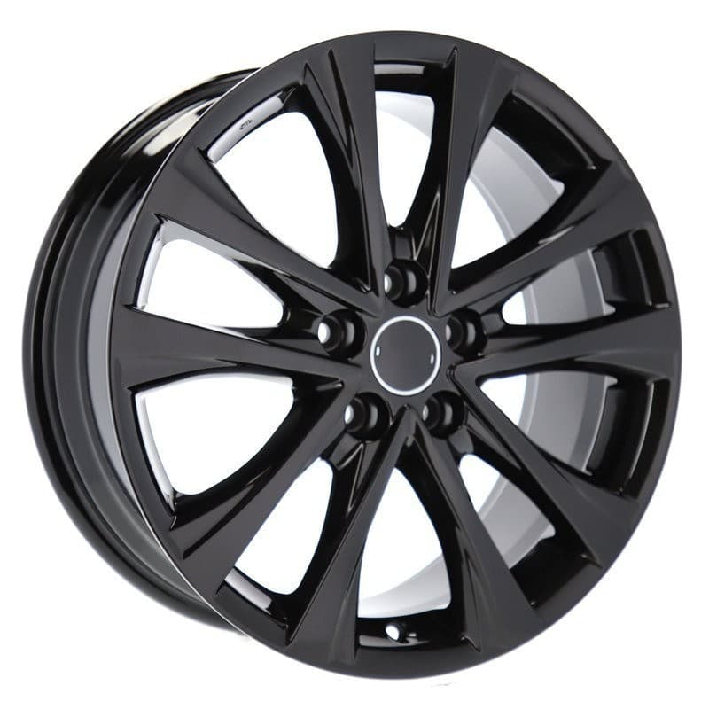 4 jantes 7.5 18 5x114.3 design toyota noir brillant