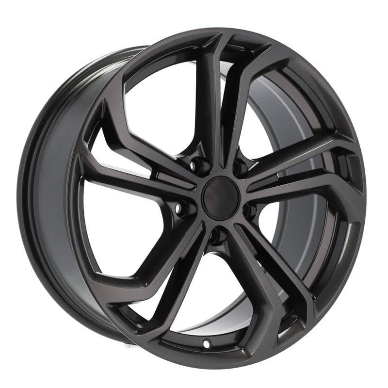 4 jantes 7.0 17 5x112 design volkswagen noir brillant
