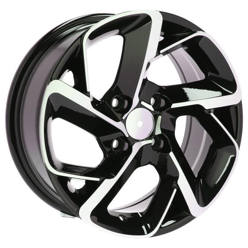 4 jantes 6.5 15 4x108 design citroen noir brillant