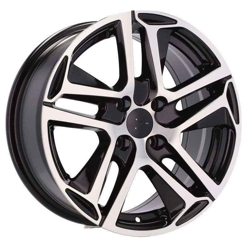 4 jantes 7.5 17 4x108 design peugeot noir brillant