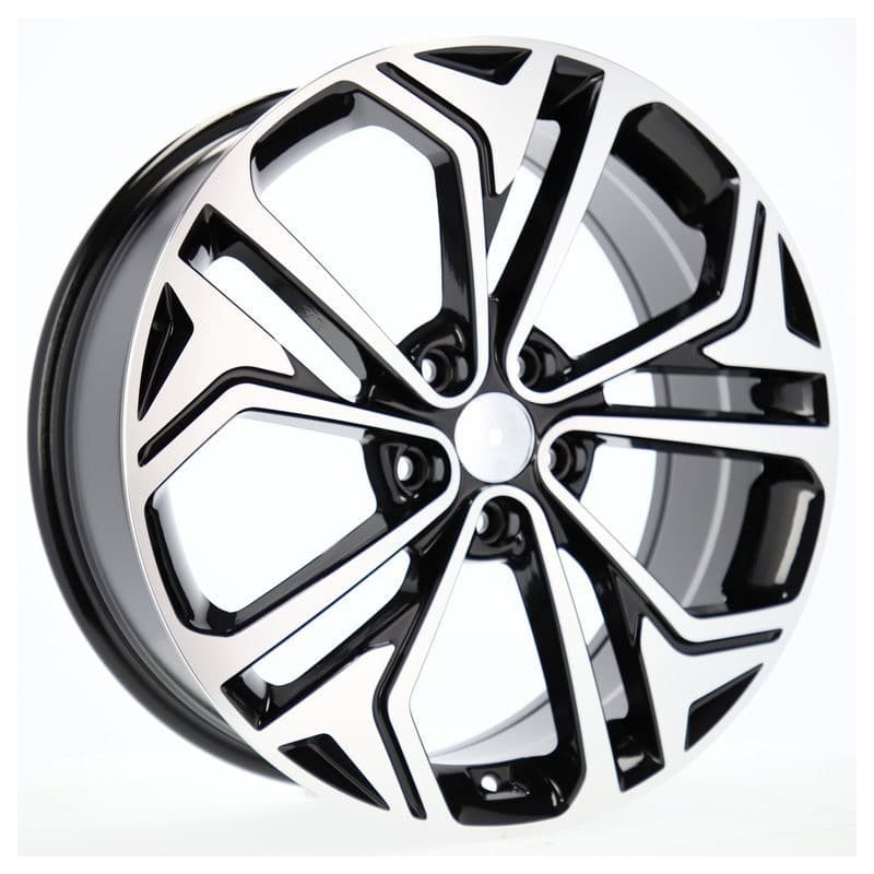 4 jantes 7.5 19 5x114.3 design hyundai noir brillant