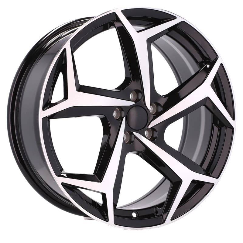 4 jantes 8.0 18 5x112 design volkswagen noir brillant