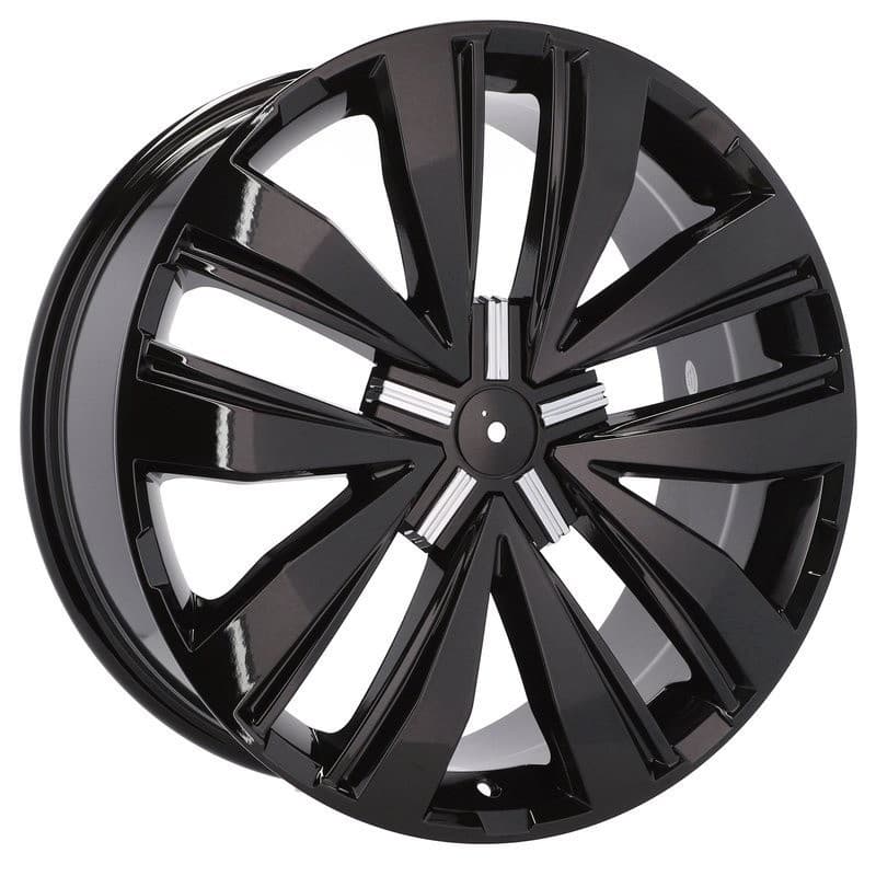 4 jantes 8.5 20 5x120 design volkswagen noir brillant