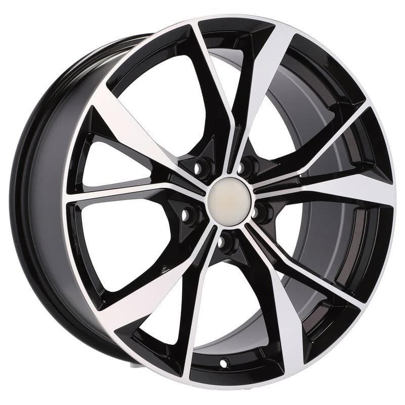 4 jantes 8.0 18 5x112 design volkswagen noir brillant