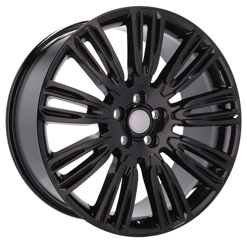 4 jantes 9.5 21 5x120 design land rover noir brillant