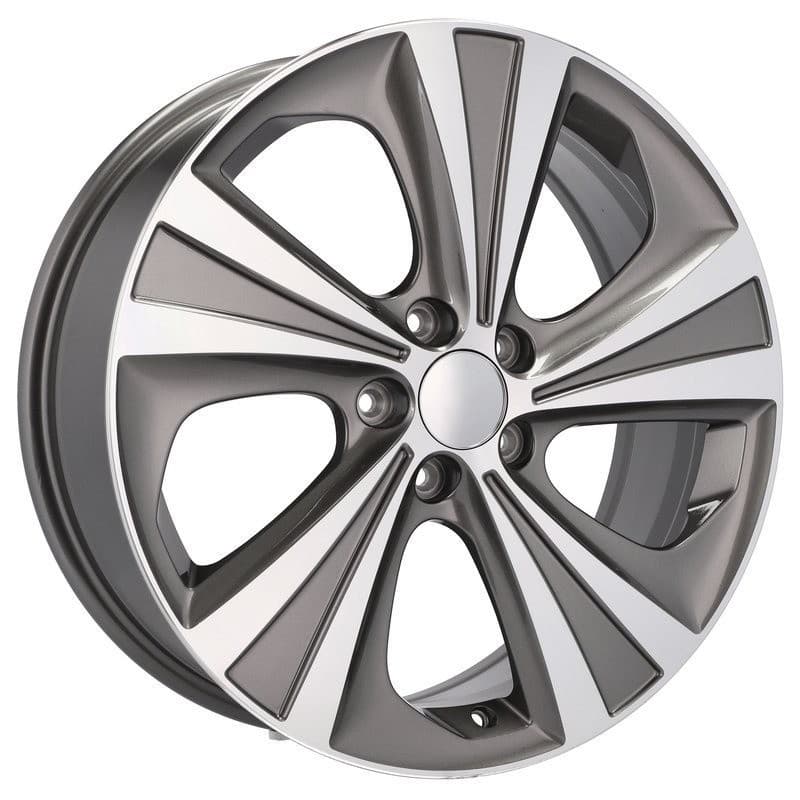 4 jantes 7.0 19 5x114.3 design honda gris brillant