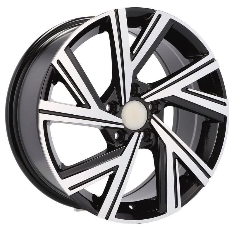 4 jantes 7.5 17 5x112 design volkswagen noir brillant