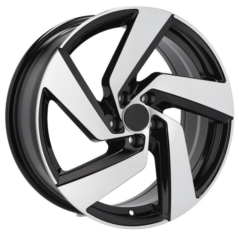 4 jantes 8.0 19 5x112 design volkswagen noir brillant