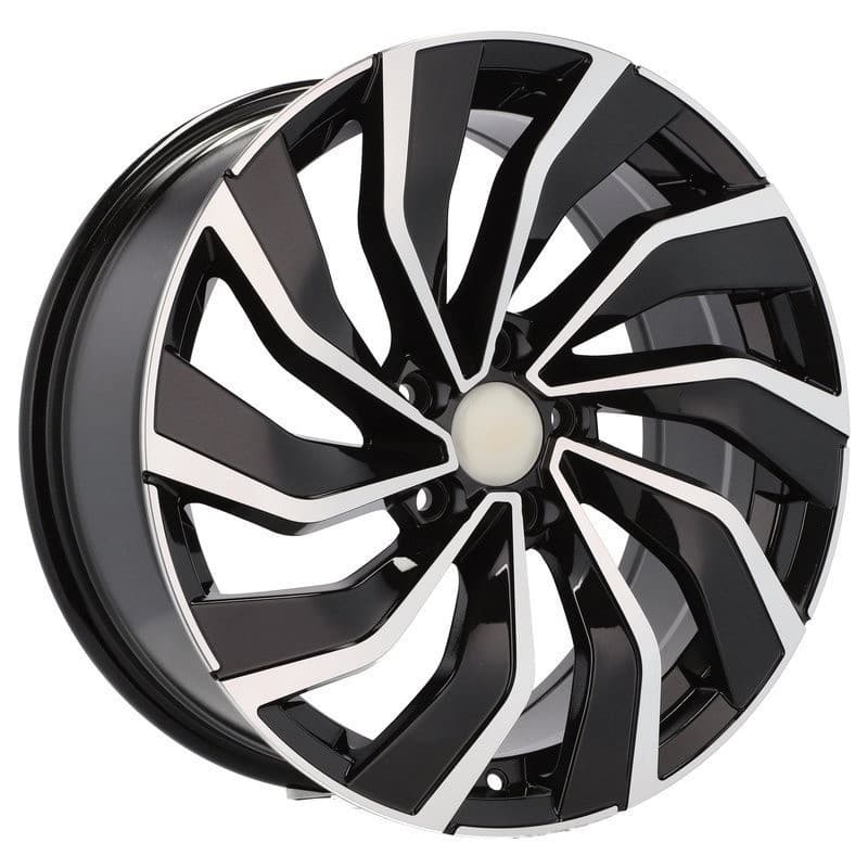 4 jantes 8.0 18 5x112 design volkswagen noir brillant