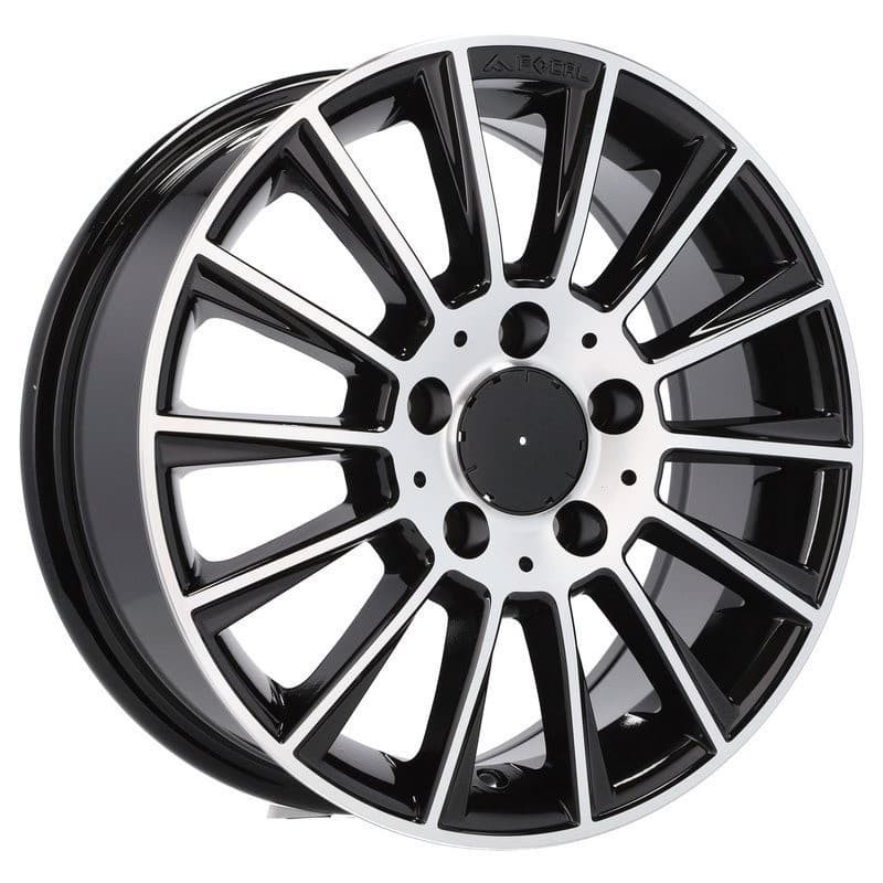 4 jantes 6.0 15 5x112 design mercedes noir brillant