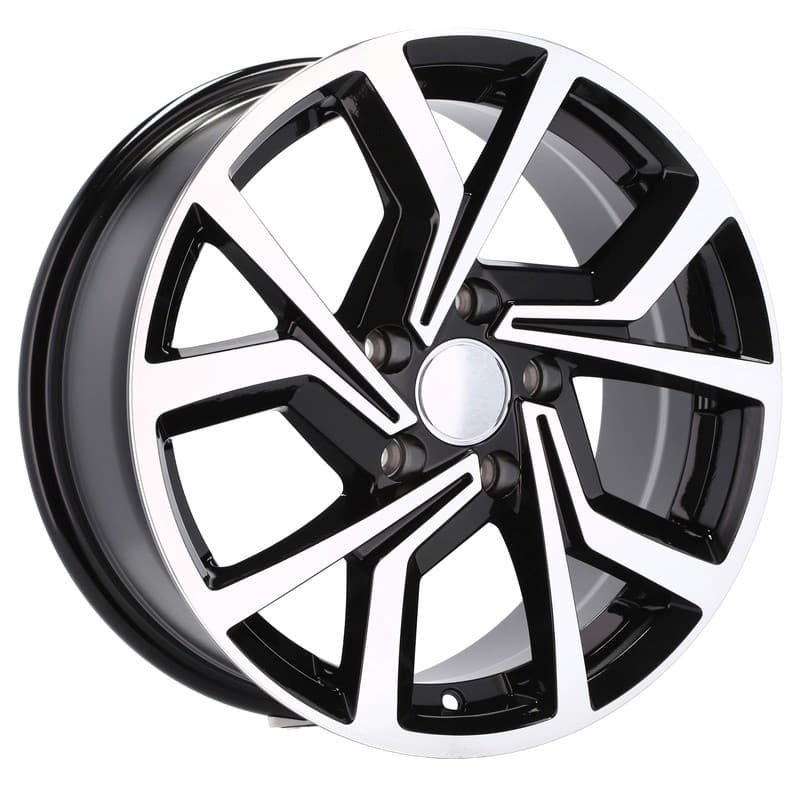 4 jantes 7.0 16 5x112 design volkswagen noir brillant