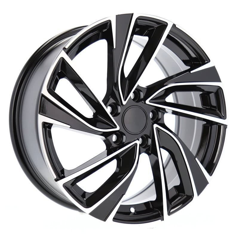 4 jantes 7.5 19 5x112 design volkswagen noir brillant