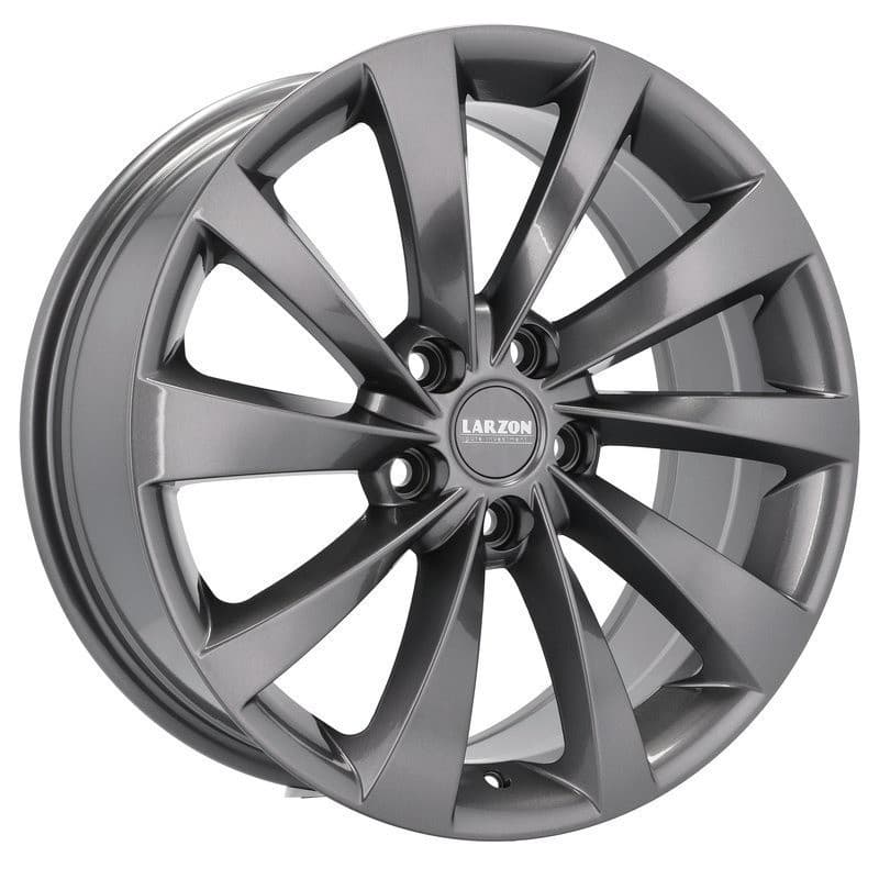 4 jantes 8.0 18 5x114.3 design tesla gris brillant