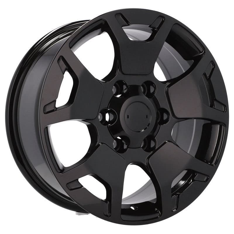4 jantes 7.5 18 6x139.7 design toyota noir brillant