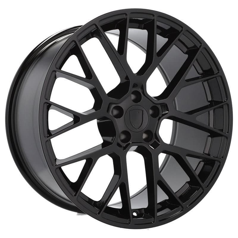 4 jantes 9.0 20 5x112 design porsche noir brillant