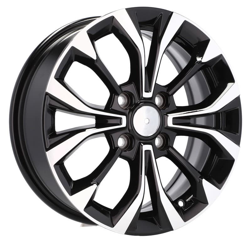4 jantes 6.0 16 4x114.3 design chevrolet noir brillant