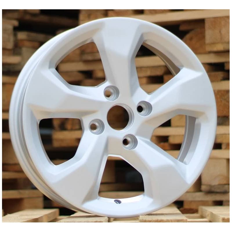 4 jantes 6.0 16 4x114.3 design chevrolet argent brillant