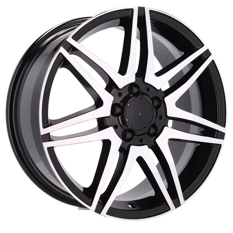 4 jantes 8.0 18 5x112 design mercedes noir brillant