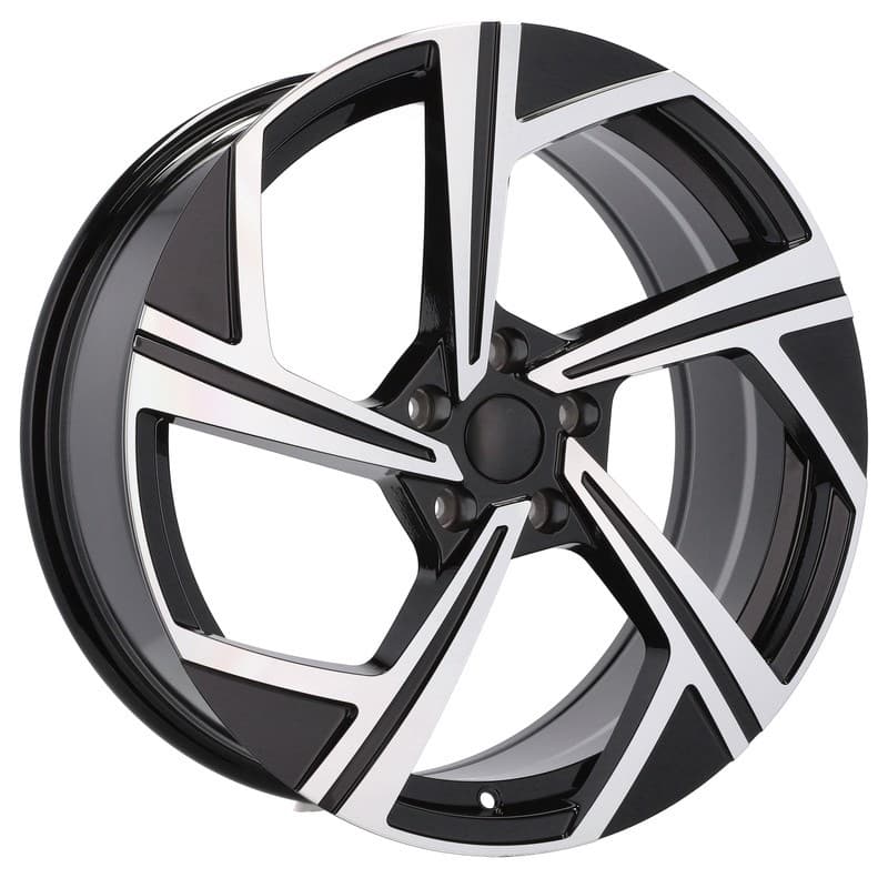 4 jantes 8.0 18 5x112 design volkswagen noir brillant
