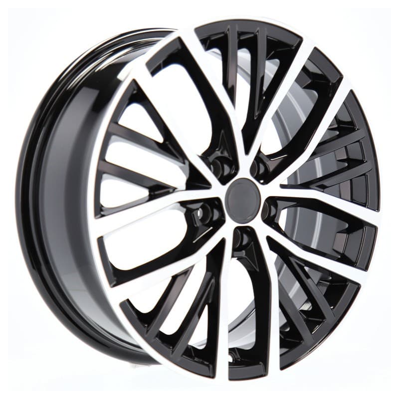 4 jantes 6.5 17 5x100 design volkswagen noir brillant
