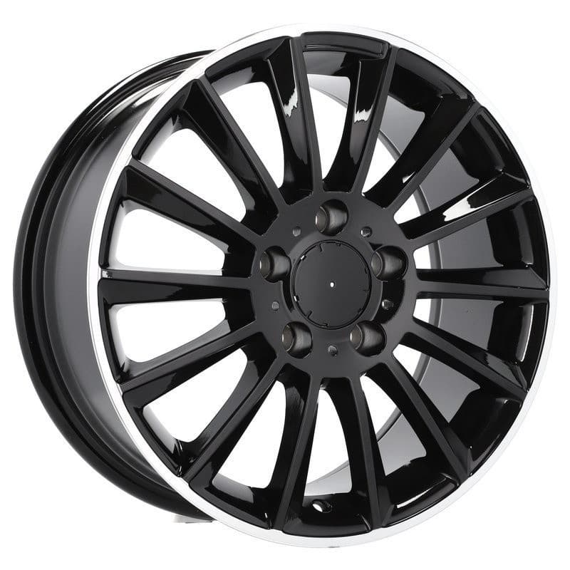 4 jantes 7.0 16 5x112 design mercedes noir brillant