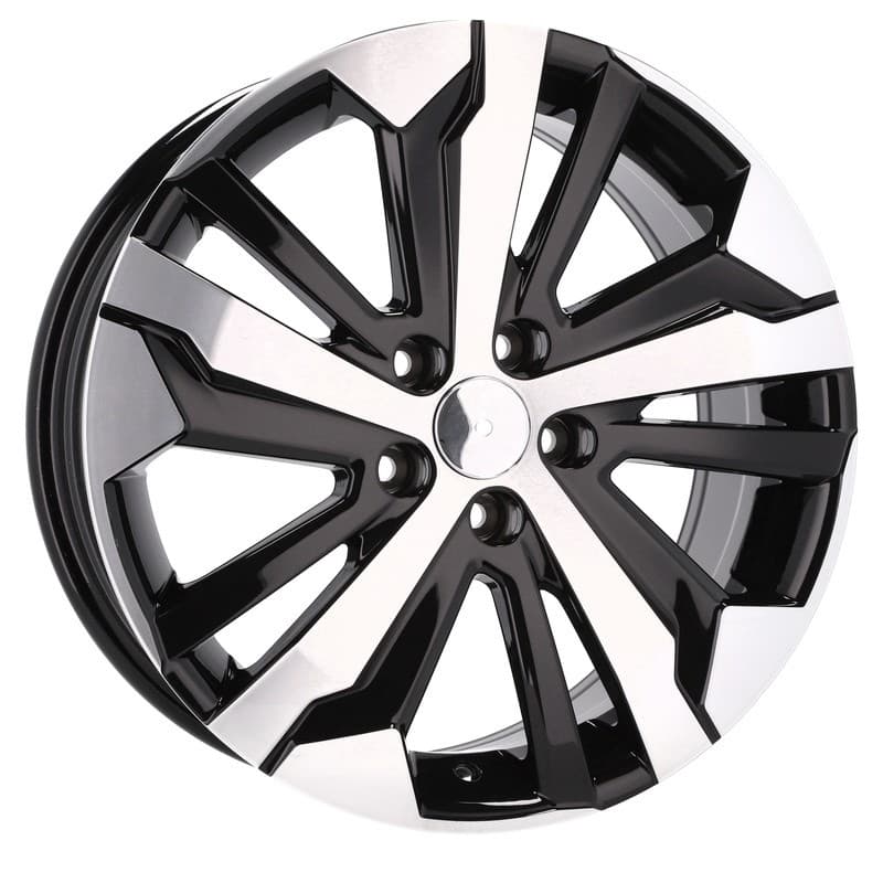 4 jantes 7.0 16 5x108 design peugeot noir brillant