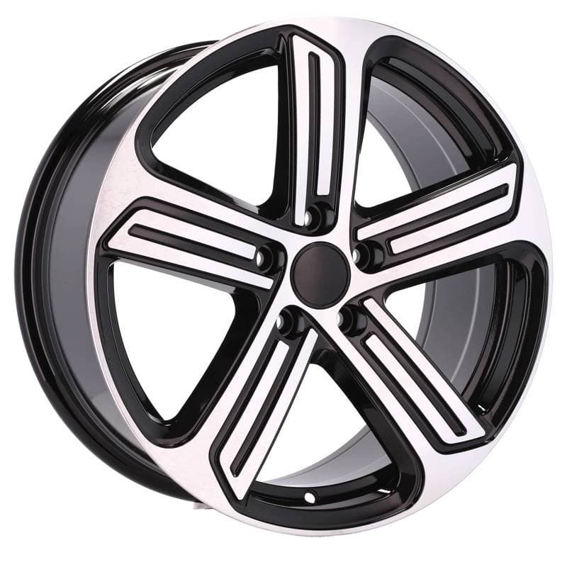4 jantes 7.0 16 5x112 design volkswagen noir brillant