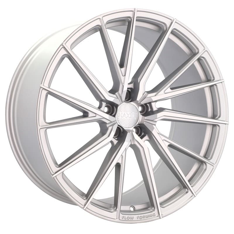 4 jantes 9.5 21 5x112 fluotournage argent brillant