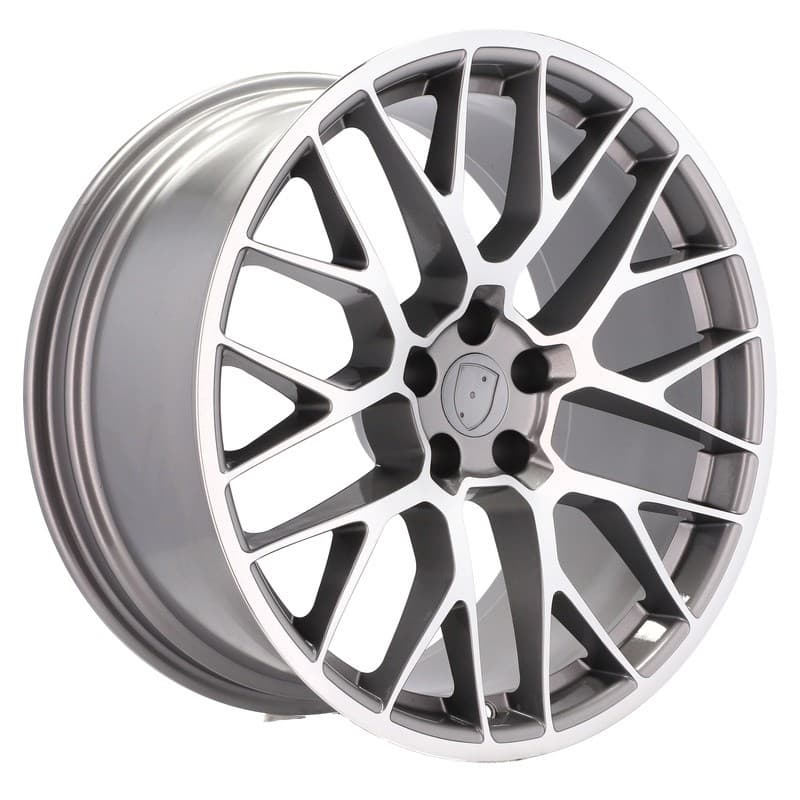 4 jantes 9.0 20 5x112 design porsche gris brillant