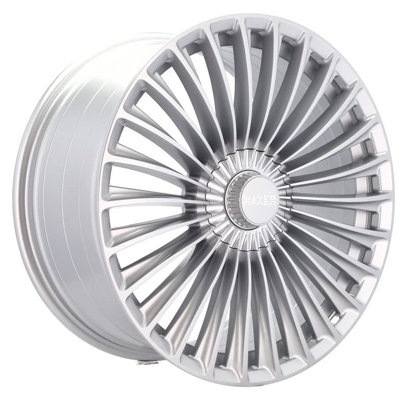 4 jantes 8.5 20 5x112 fluotournage argent brillant