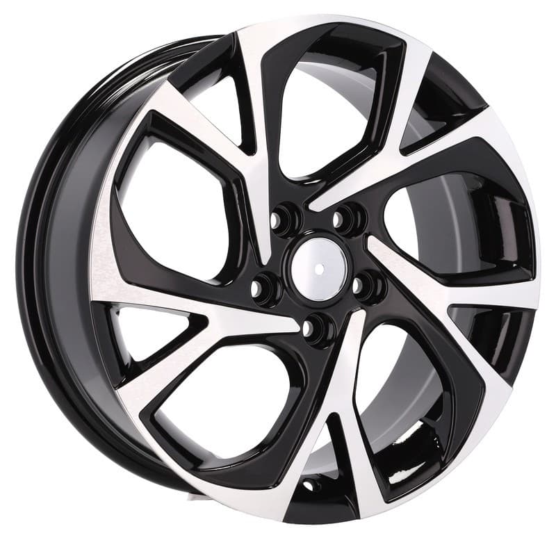 4 jantes 7.0 18 5x114.3 design toyota noir brillant