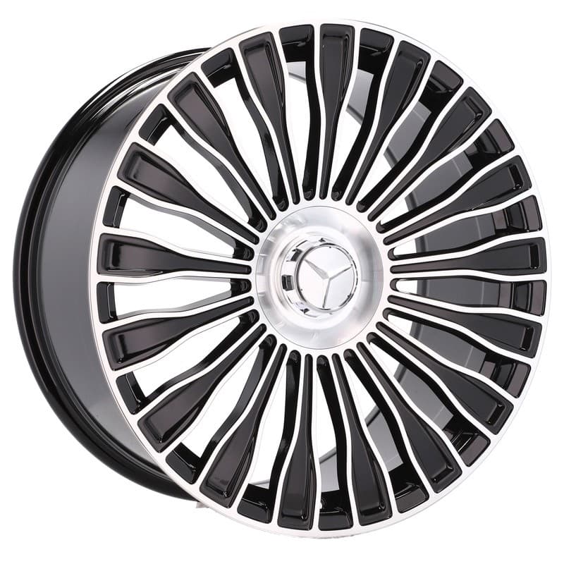 4 jantes 9.0 22 5x112 design mercedes noir brillant