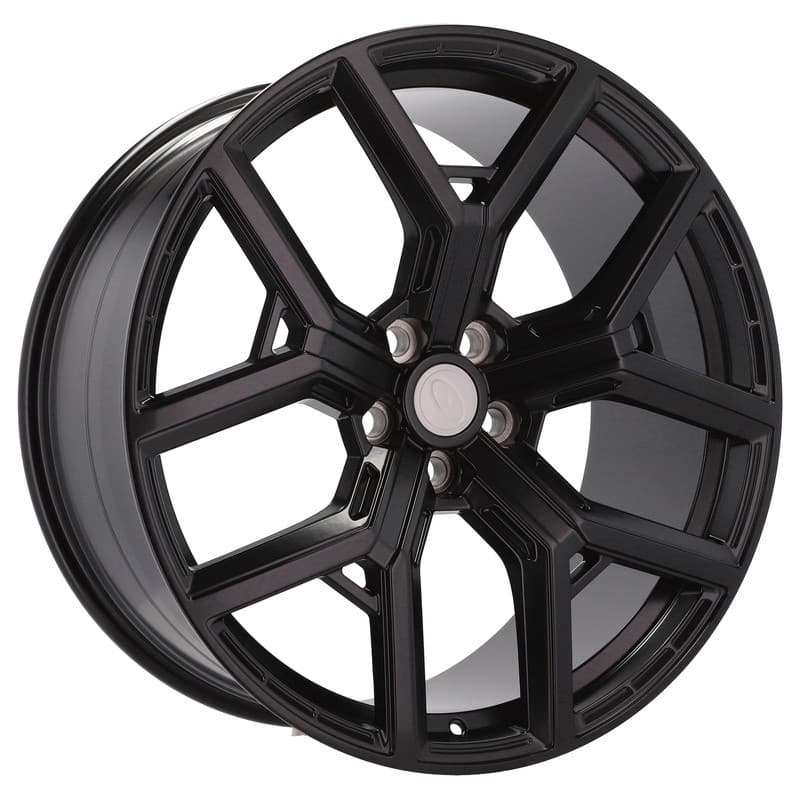 4 jantes 10.0 22 5x120 design land rover noir brillant