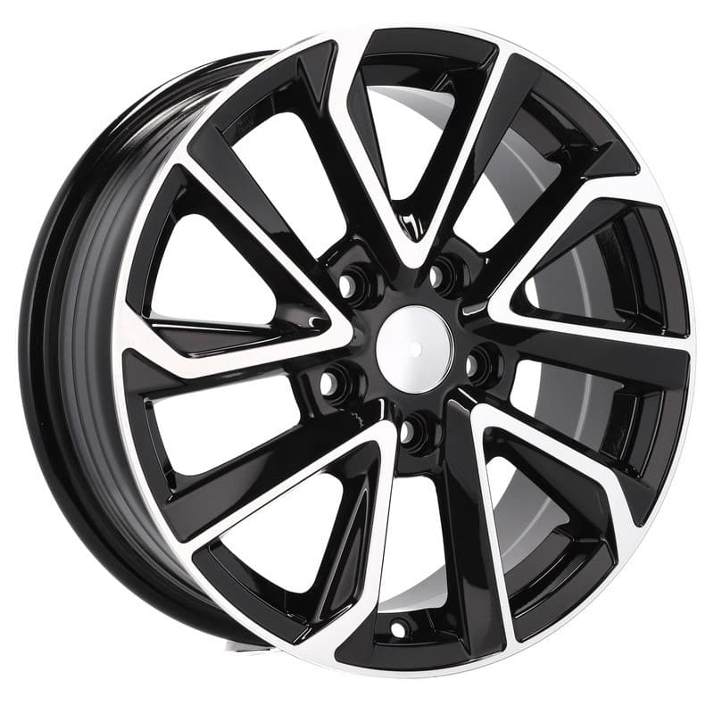 4 jantes 7.0 17 5x114.3 design toyota noir brillant