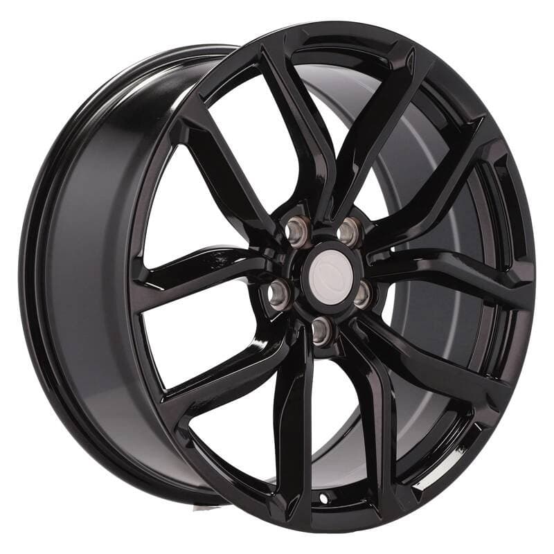 4 jantes 8.5 20 5x120 design land rover noir brillant