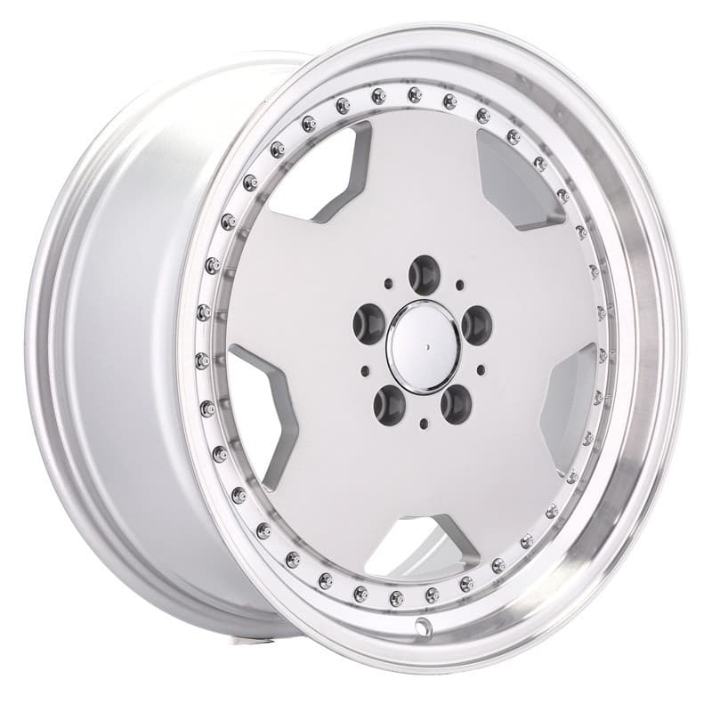 4 jantes 8.0 17 5x112 design mercedes argent brillant