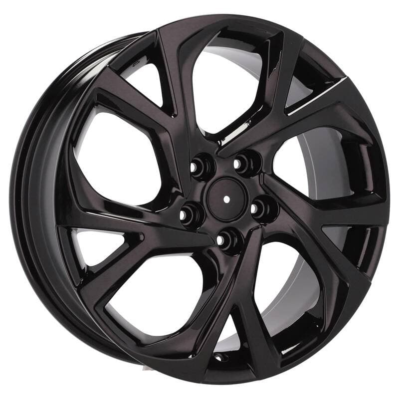 4 jantes 7.0 18 5x114.3 design toyota noir brillant