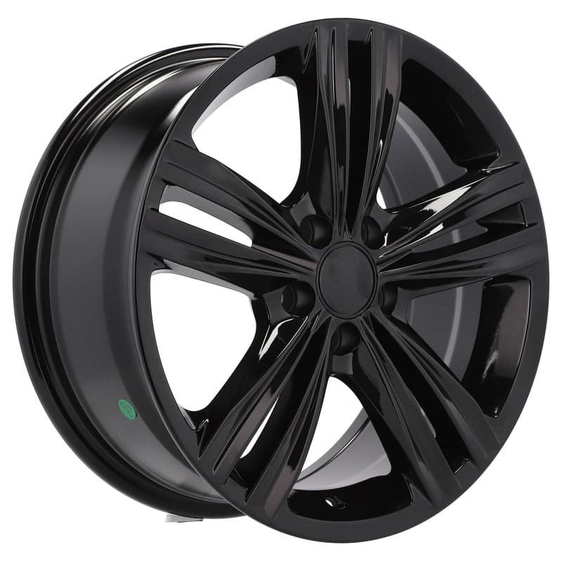 4 jantes 7.5 17 5x112 design volkswagen noir brillant