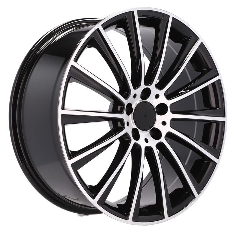 4 jantes 8.0 18 5x112 design mercedes noir brillant