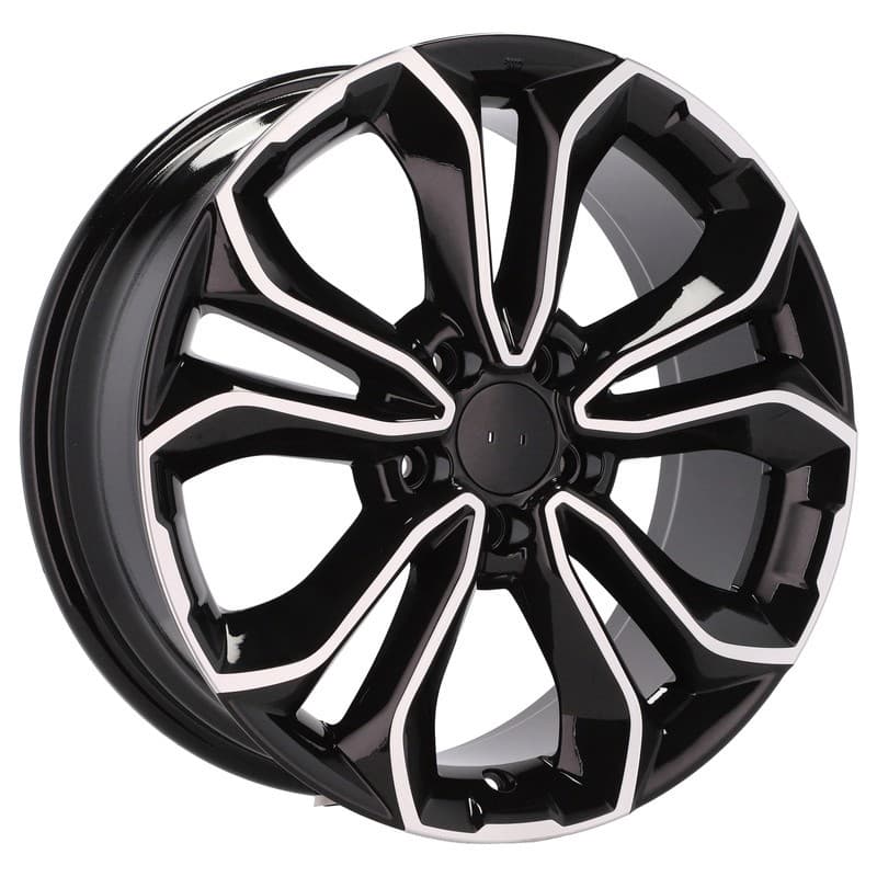 4 jantes 7.5 18 5x114.3 design honda noir brillant