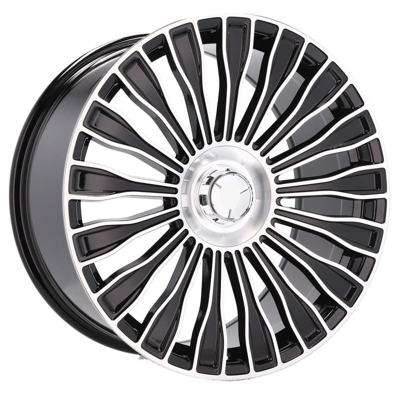 4 jantes 9.0 21 5x112 design mercedes noir brillant
