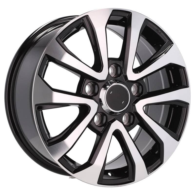 4 jantes 8.0 18 5x150 design toyota noir brillant